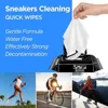 60/12pcs Disposable Shoe Cleaning Wipes Travel Portable No-rinse Fast Cleaning Tools for Sneaker Scrubbing Quick Remove Dirt 5