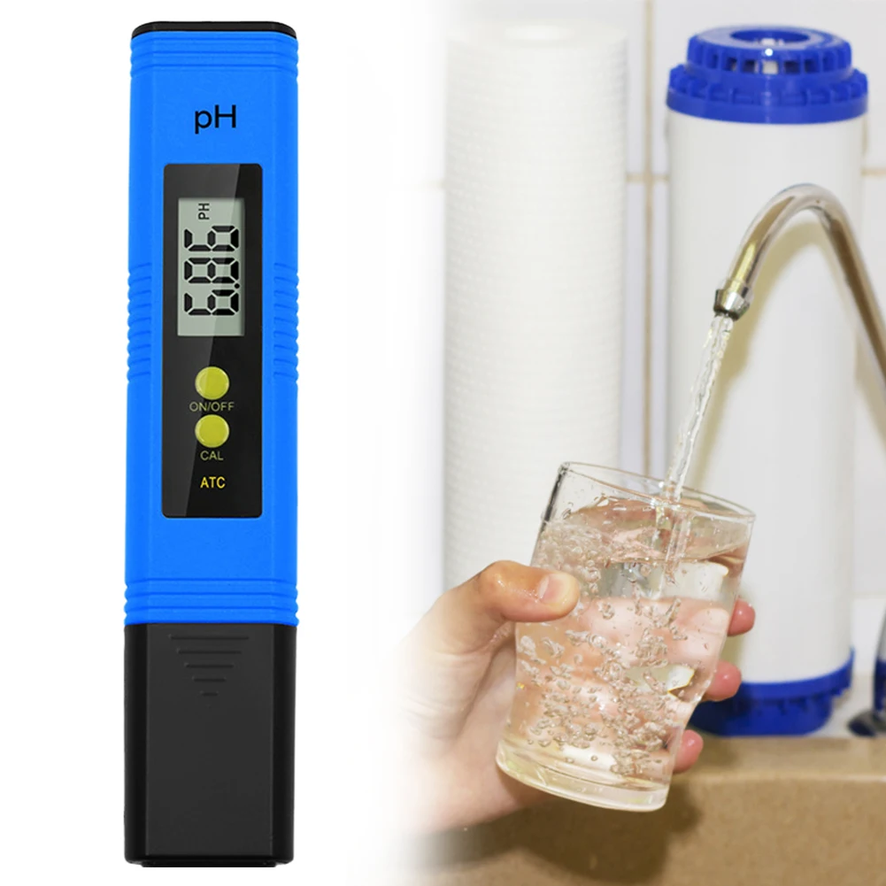 PH Meter Aquarium Pocket Pen 0.01 High Precision for Water Quality Tester with 0-14 Measurement Range for Aquarium Swimming Pool