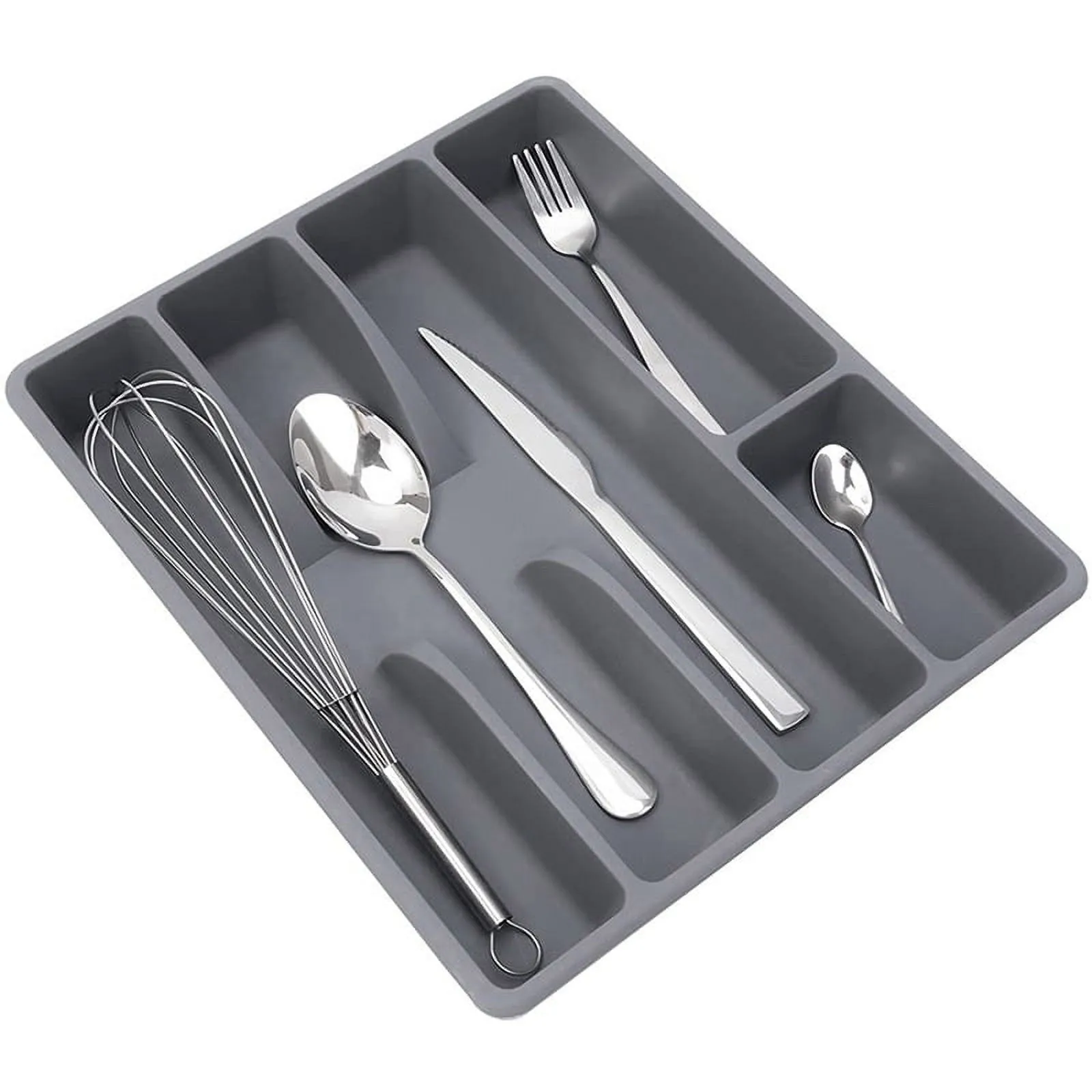 Cutlery Organizer Shengdrawer Kitchen Drawer Organizer Silverware Holder Utensil Organizer Cutlery Tray Plastic Flatware