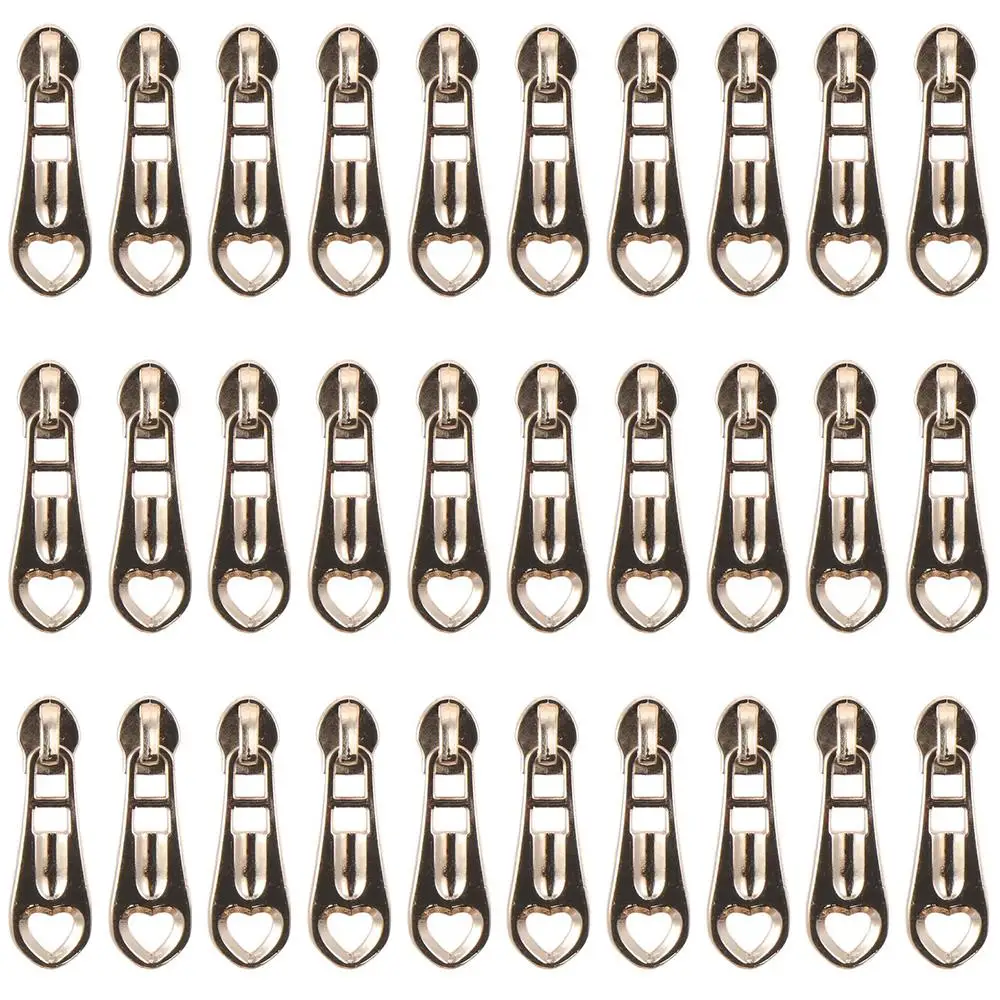 

Металлические ползунки на молнии в форме сердца, 1,65 дюйма, 30 шт.