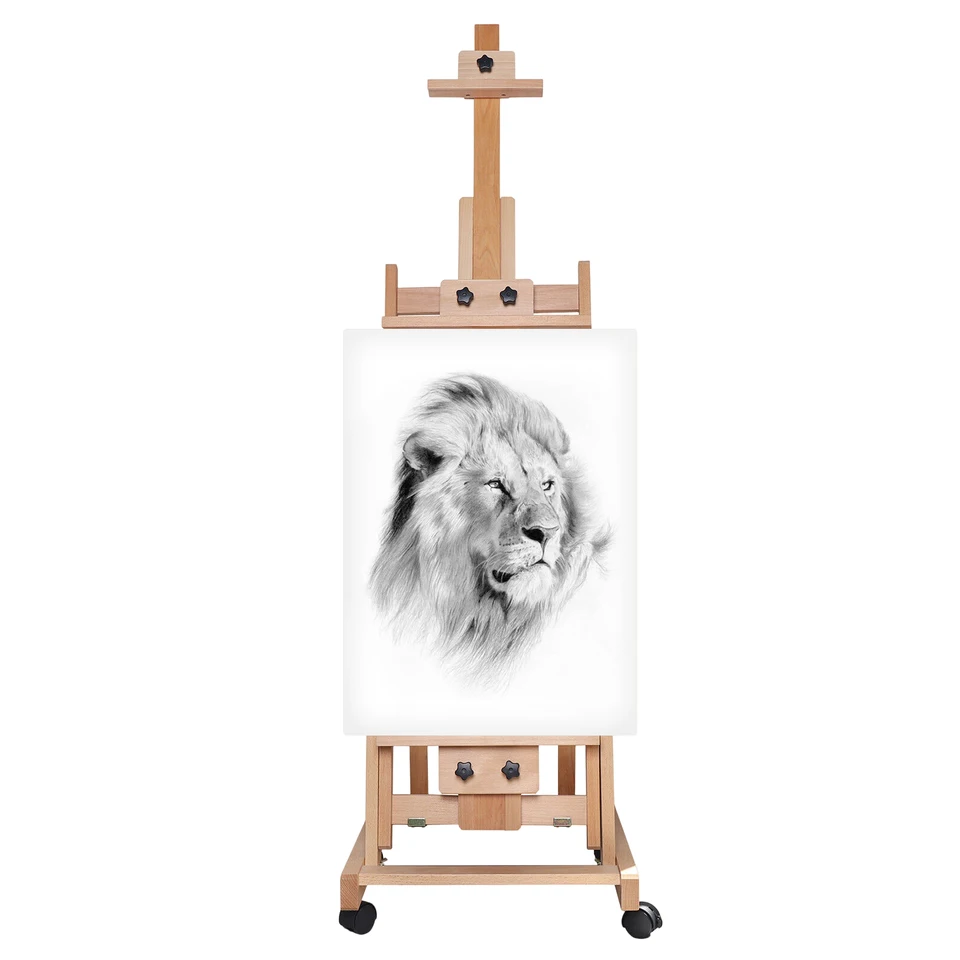 Adjustable Beech Wood Floorstanding Artist Easel