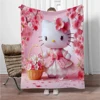 31 Style Sanrio Hello Kitty Cartoon Soft 3D Cute Flannel Blanket Throw Blanket for Living Room Bedroom Bed Sofa Picnic Kids Gift 5