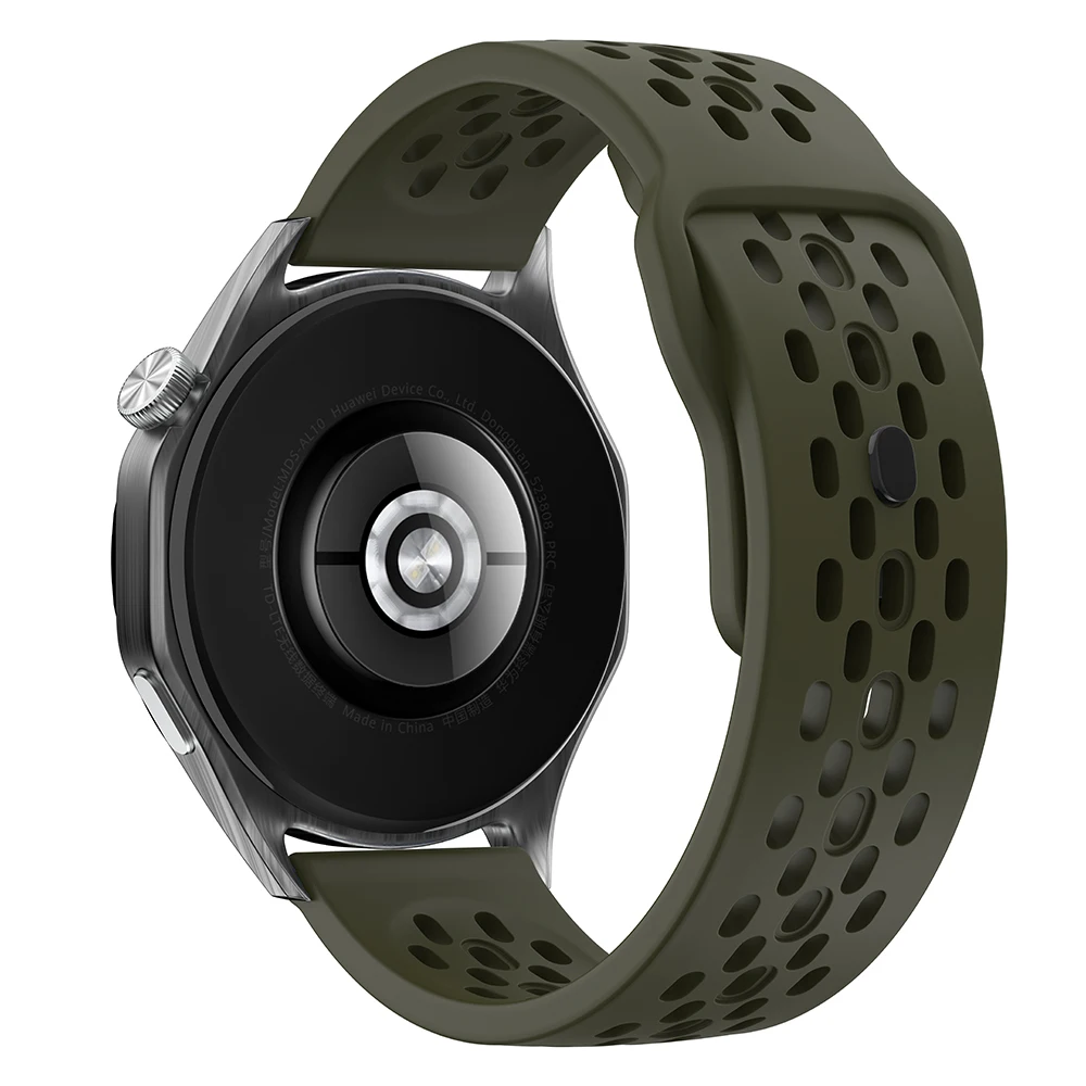 Sport Bracelet - Hollow Out Silicone Watchband Accessories, 22mm Strap