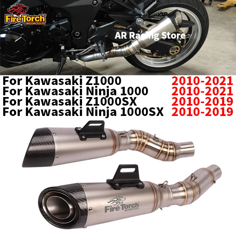 Tubo De Escape Para Kawasaki ZX6R / ZX636 (2009-2021) - Silenciador Central Deslizante, Mejora Flujo Y Potencia