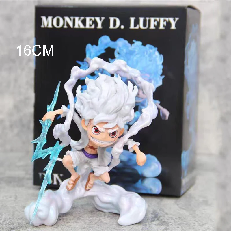 

16cm One Piece Anime SD Fruit Awakening Luffy Nika Figure Gear 5 Doll Q Version Statue PVC Model Collection Decoration Toys