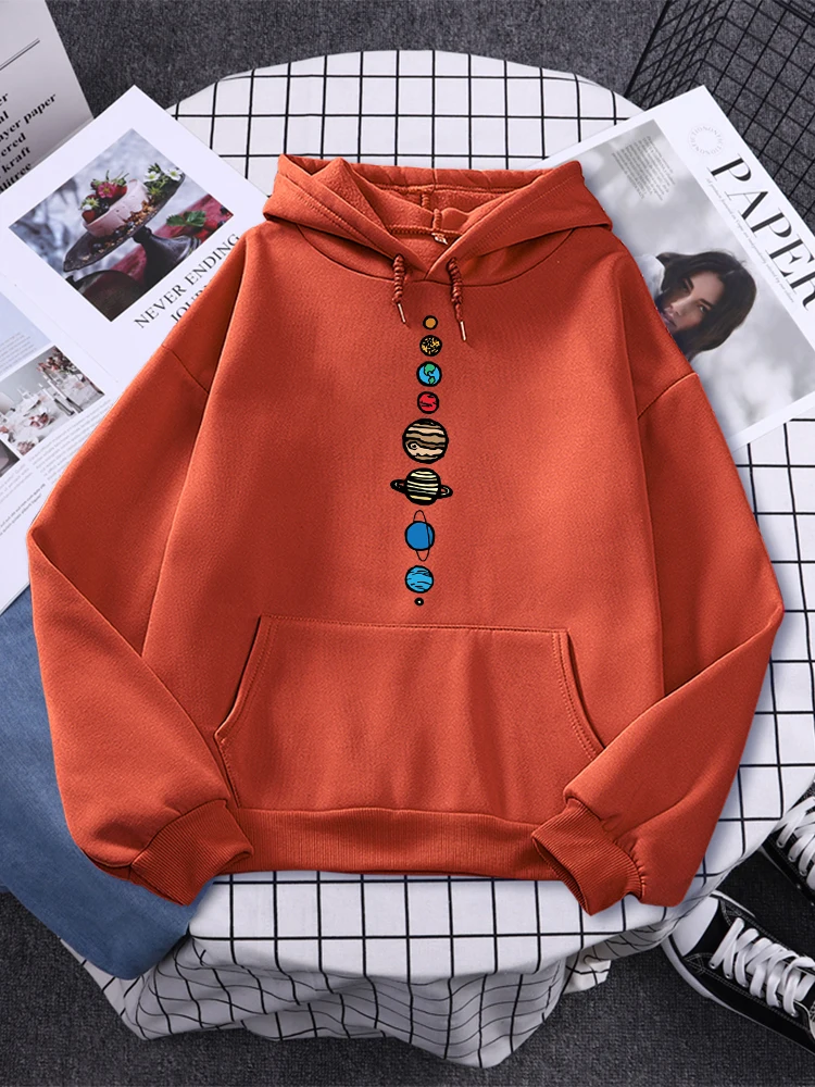 

Nine Planets Universe Solar System Print Women Hoodies Autumn Oversize Hoodie Harajuku Comfortable Hoody Fashion Loose Men Tops