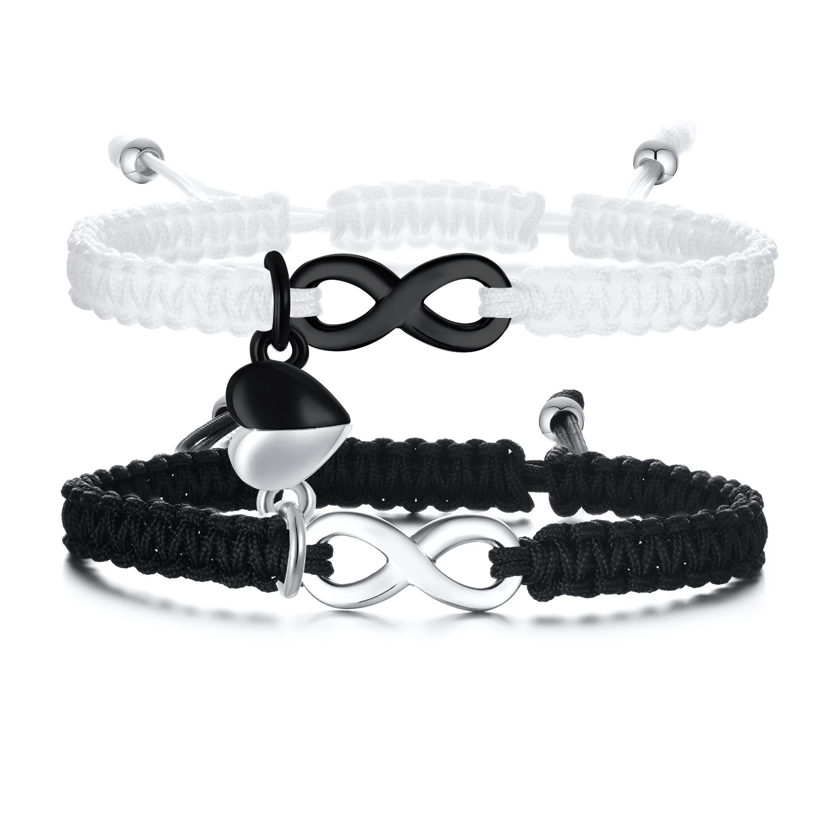 Braided Bracelet Couples Infinity Bracelets Magnetic Attractive