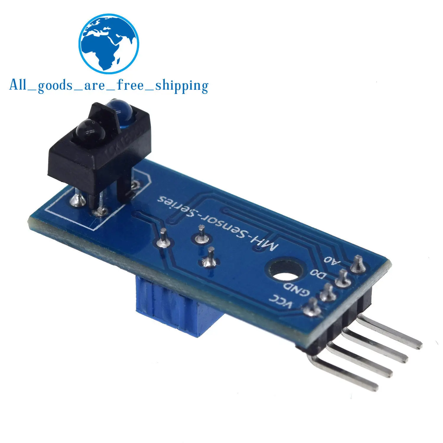 Tzt 1/5pcs tcrt5000 infrarot reflektierend ir foto elektrischer Schalter Barriere Line Track Sensor Modul blau – Detail 8