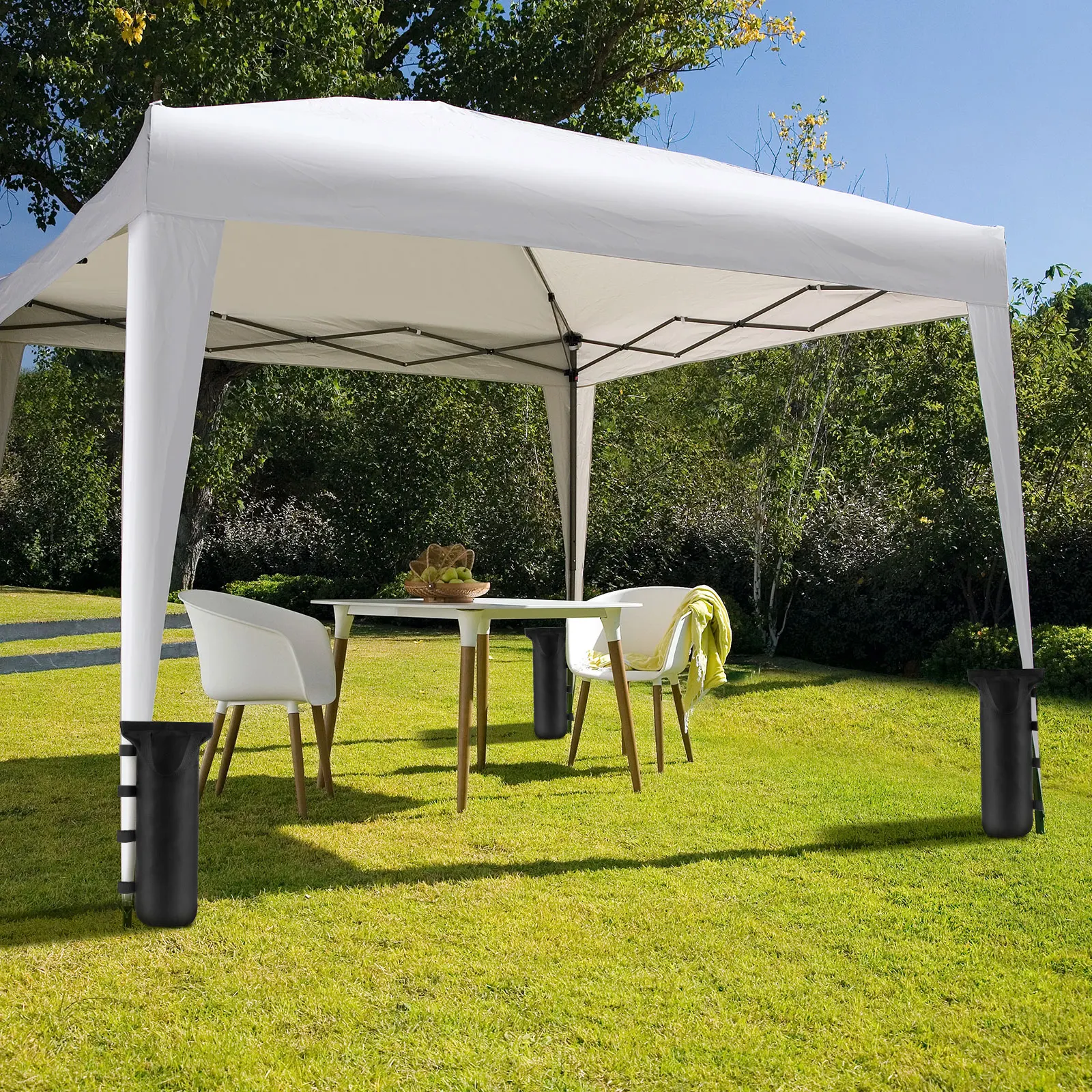 4/8Pcs Tent Weights Sand Bag Oxford Cloth Canopy Weight Bag Reusable Empty Weighting Sand with Handle Canopy Fixed Sandbag tent sandbag