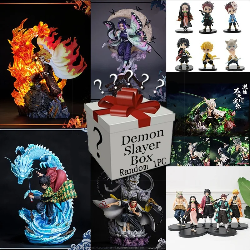 악마 슬레이어 Kimetsu no Yaiba 미스터리 박스 피규어 블라인드 박스 Anime animer를위한 최고의 선물 Nezuko Zenitsu Figure Lucky Box 악마 슬레이어 Kimetsu no Yaiba 미스터리 박스 피규어 블라인드 박스 Anime animer를위한 최고의 선물 Nezuko Zenitsu Figure Lucky Box
