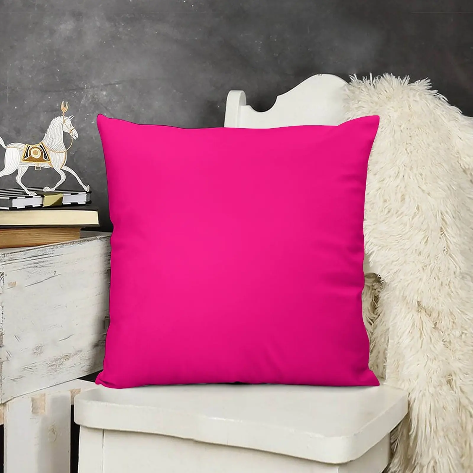 Providence Pink Merry Christmas Velvet Throw Pillow, 12x20