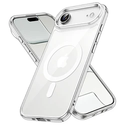 Luxury Clear Shockproof Magnetic Case with Wireless Charging Compatibility - iPhone 17