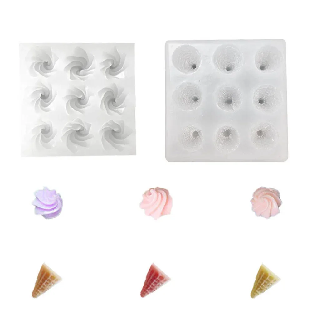 1 set Mini Kegel Creme Silikon form Kuchen Dekor DIY Schokolade Cupcake Süßigkeiten Desserts Fondant Form Backen Duft kerzen Dekor