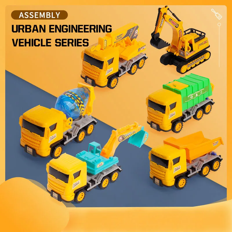 

Engineering Vehicle Toys Large Construction Vehicle Excavator Model Outdoor Digging Plastic Construction Children's Toy Set