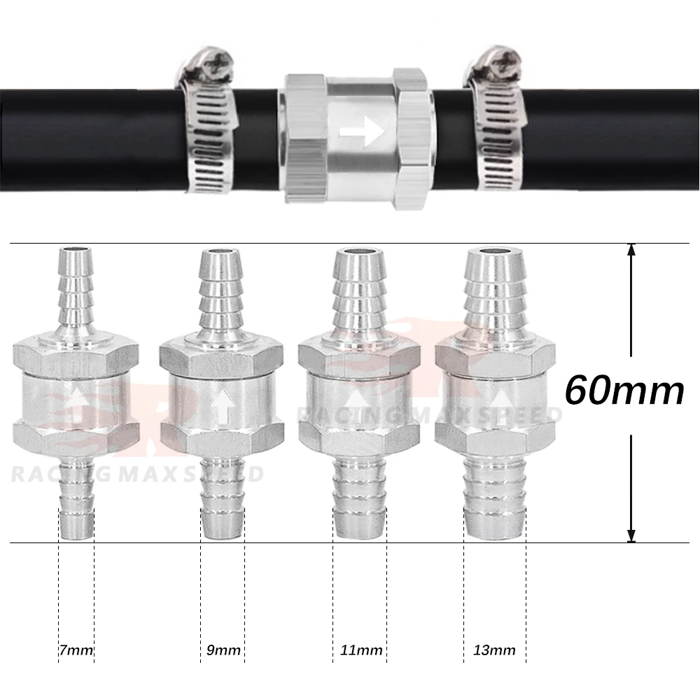 6mm 8mm 10mm 12mm Fuel One Way Valve Petrol Diesel Non Return Check Valve for Carburettor Low