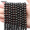 A++ Natural Jet Coal Crystal 4 6 8 10 12mm Loose Gem Stone Beads for Jewelry Making Wholesale Crystal Beads DIY Accessories 3
