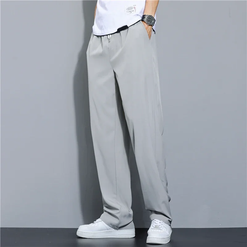 

2023 Solid Shorts Casual Straight Men's Summer Fashion Streetwear Color Pants Linen Cotton Trousers Breathable Loose