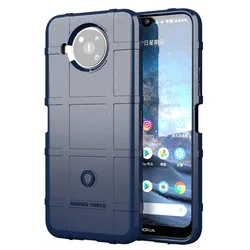 Ultra-Durable Military Grade Shockproof Armor Phone Case - Heavy-Duty Silicone Protective Shield for Nokia 8.3 5G (Blue)