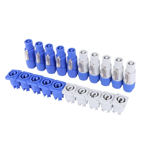 파워콘 A 타입 NAC3FCA + NAC3MPA-1 섀시 플러그 패널 어댑터, 10 세트 2