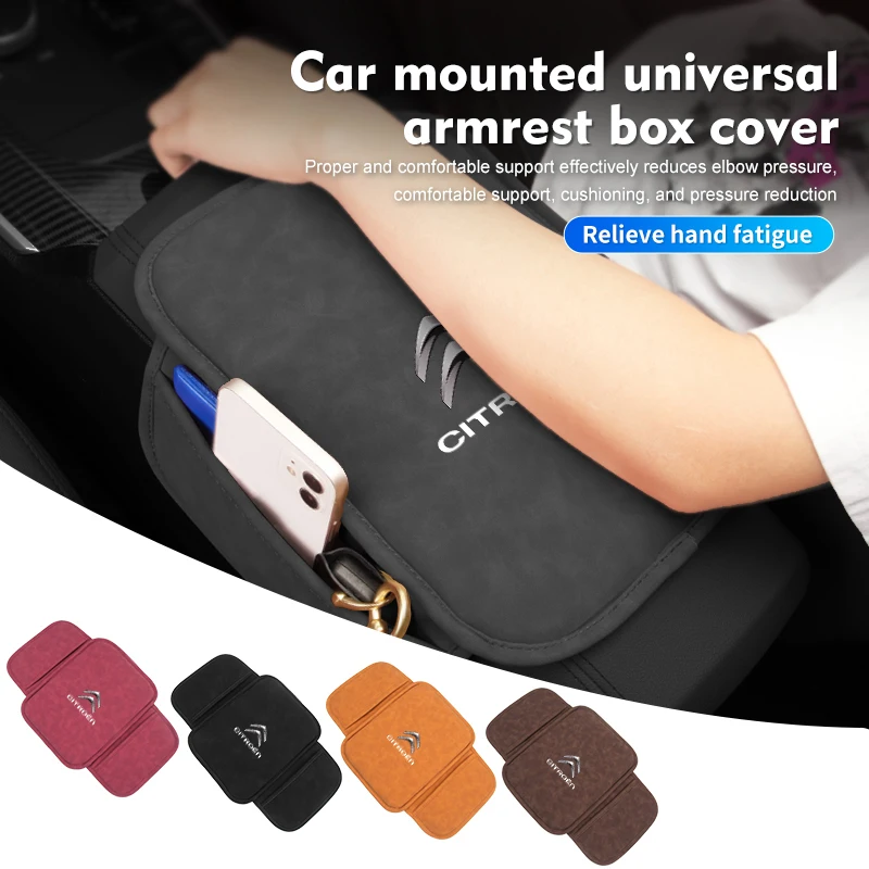 Per Citroen Car Bracciolo Cuscino Gomito Supporto Altezza Pad Storage Bag C4 C3 C5 C1 C2 C6 Vts C4L Ds3 Ds4 Ds5 Grand Berlingo