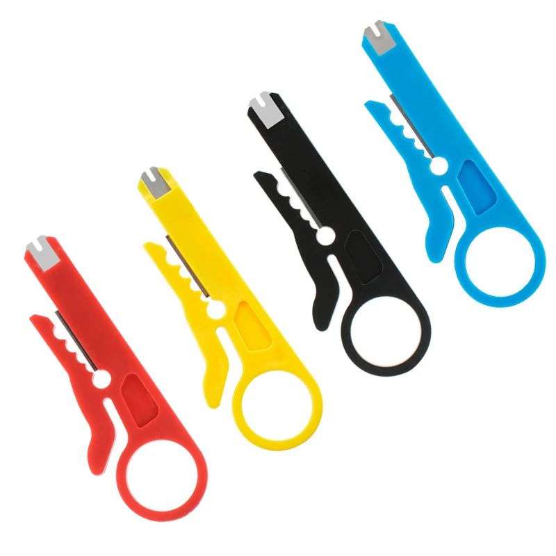 Wire Stripping Cutter Crimping Tool Cable Stripper Knife Crimper Plier Mini Portable Decrustation Electrical Straight ethernet crimping tool network crimper cable stripping tool 1pcs