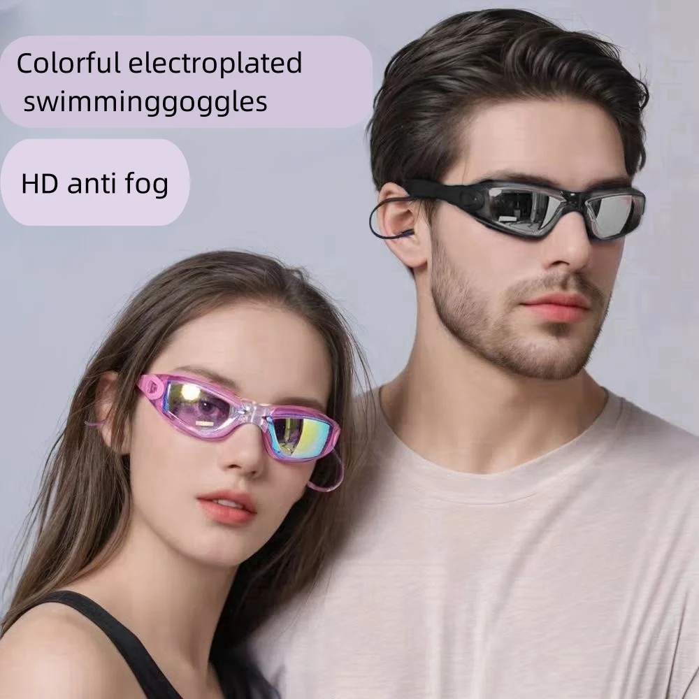Anti fog swimming goggles, UV protection, clear vision，Professional swimming goggles for men, women, and teenagers