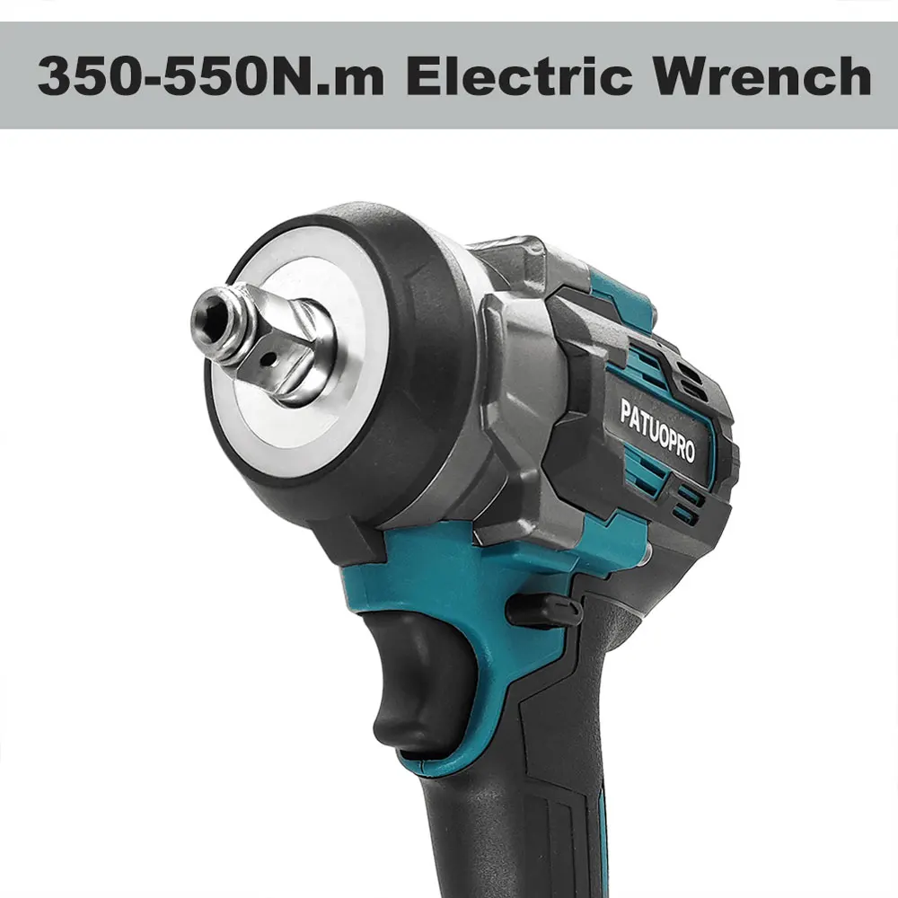 550N.m Cordless Brushless Electric Impact Wrench 1/2 Inch Rechargeable Wrench Protable Home Power Tools Fit Makita 18V Battery 3