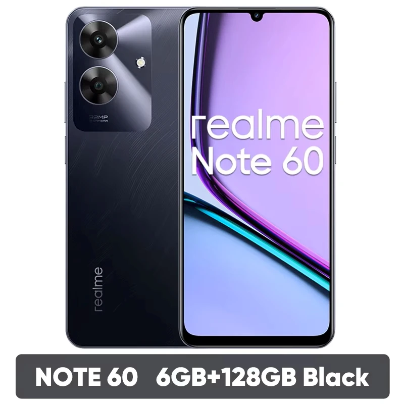 realme Note 60 スマートフォン 32MP カメラ 6.74インチ 90Hz