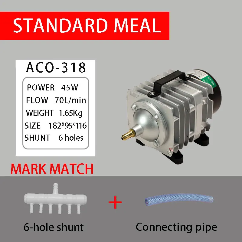 Hailea ACO 208 308 318 air pump .25W 35W 45W  Electrical Magnetic Air Compressor For Aquarium and Tube Ozone Generator 4