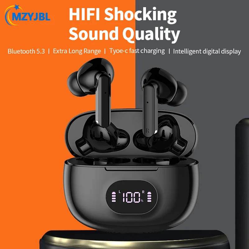 

MZYJBL NEW 919 Wireless Bluetooth Headphones Game Earphones Noise Reduction Headset HlFl Sound Quality Fidelity Earbuds With Mic