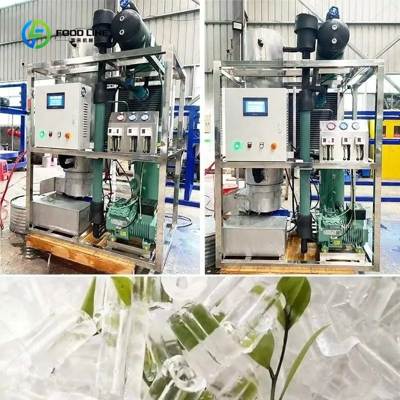 Macchina per Ghiaccio a Tubo da 5T per Logistica e Distribuzione di Verdure, Trasporto a Catena del Freddo, Riduzione delle Perdite durante la Spedizione, Personalizzabile - immagine 2