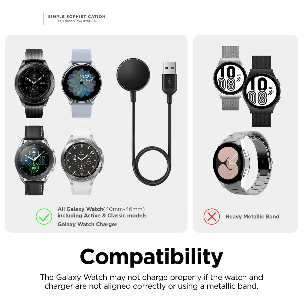 Kompatibilní s Samsung galaxy hodinky 6/6classic nabíječka depo 40 44mm 43mm 47mm galaxy hodinky 4 5 pro nabíječka silikon depo 45mm