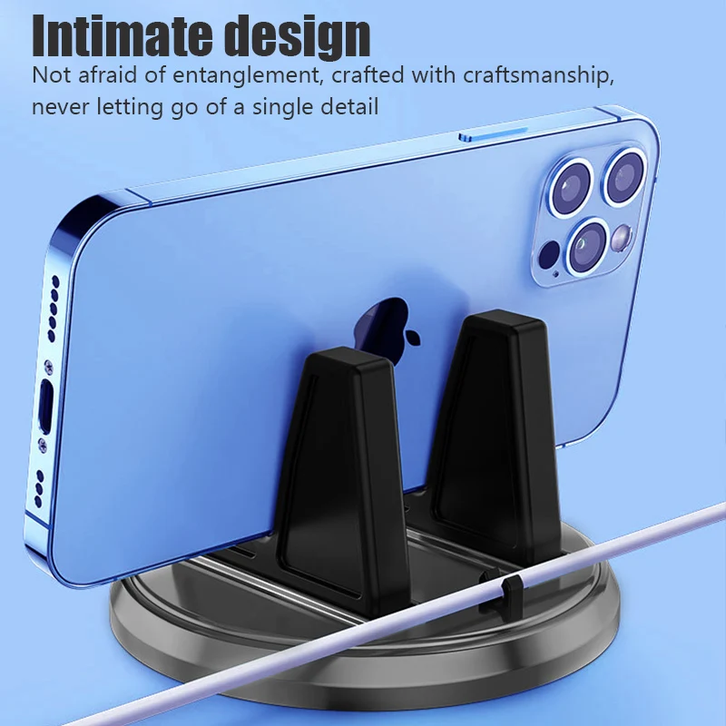 Rotating Car Phone Dashboard Holder with Anti Slip Pad