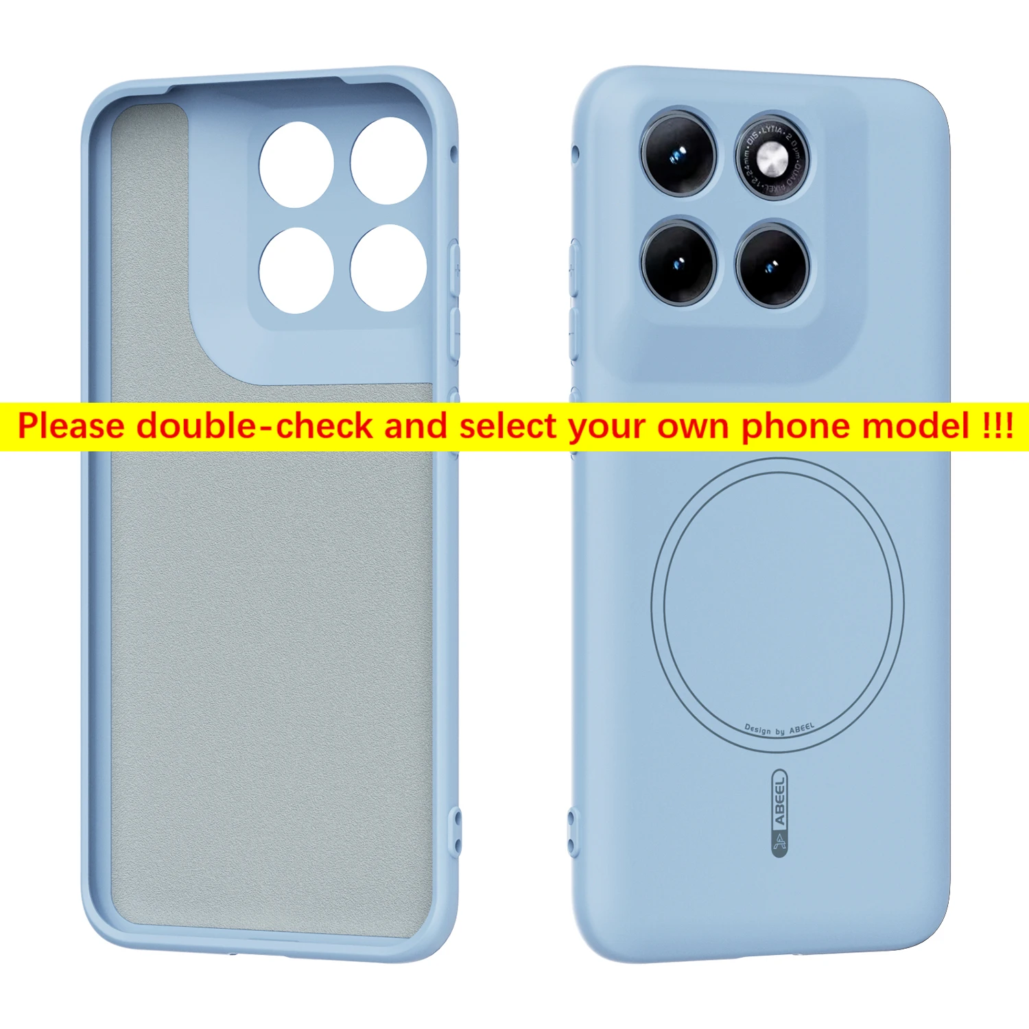 Magnetic Skin Friendly Silicone Soft Phone Case Cover