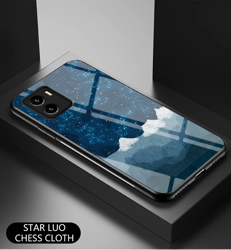 Y7S Y15S Y33S Y70S Custodia in vetro DECLAREYAO Coque temperato a specchio duro di lusso per VIVO Y3 Y11 Y17 Y19 Y20 Y21 Y50 Y51 Y71 +_voghion.com