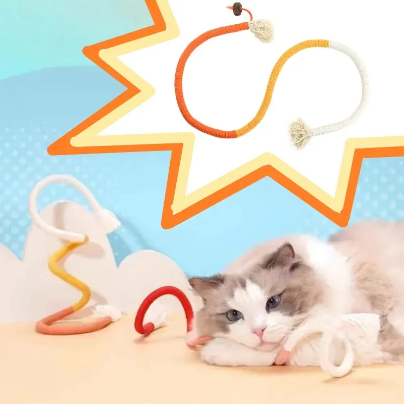 Interactive Cat Toy Funny Cat Automatic Rotating Cat Play Teaser Plate Mice & An