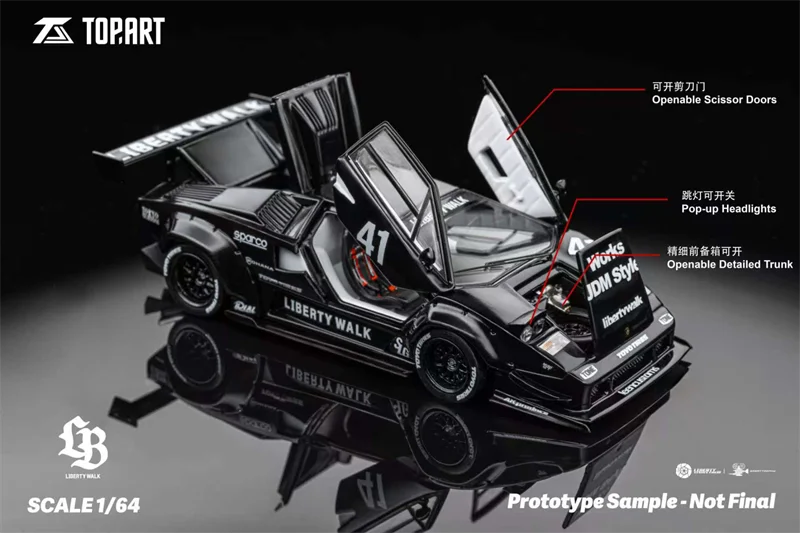 Pre-Order) Topart 1:64 LBWK Countach LiberyWalk licensesd product