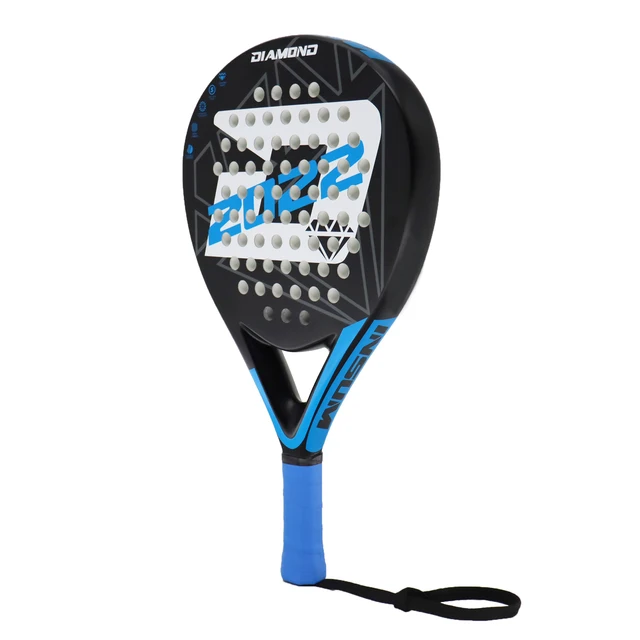 INSUM Padel Racket 2022 Carbon Fiber Soft EVA Surface High Balance Diamond Shape Sports Racket for Advanced Players Paddle 2