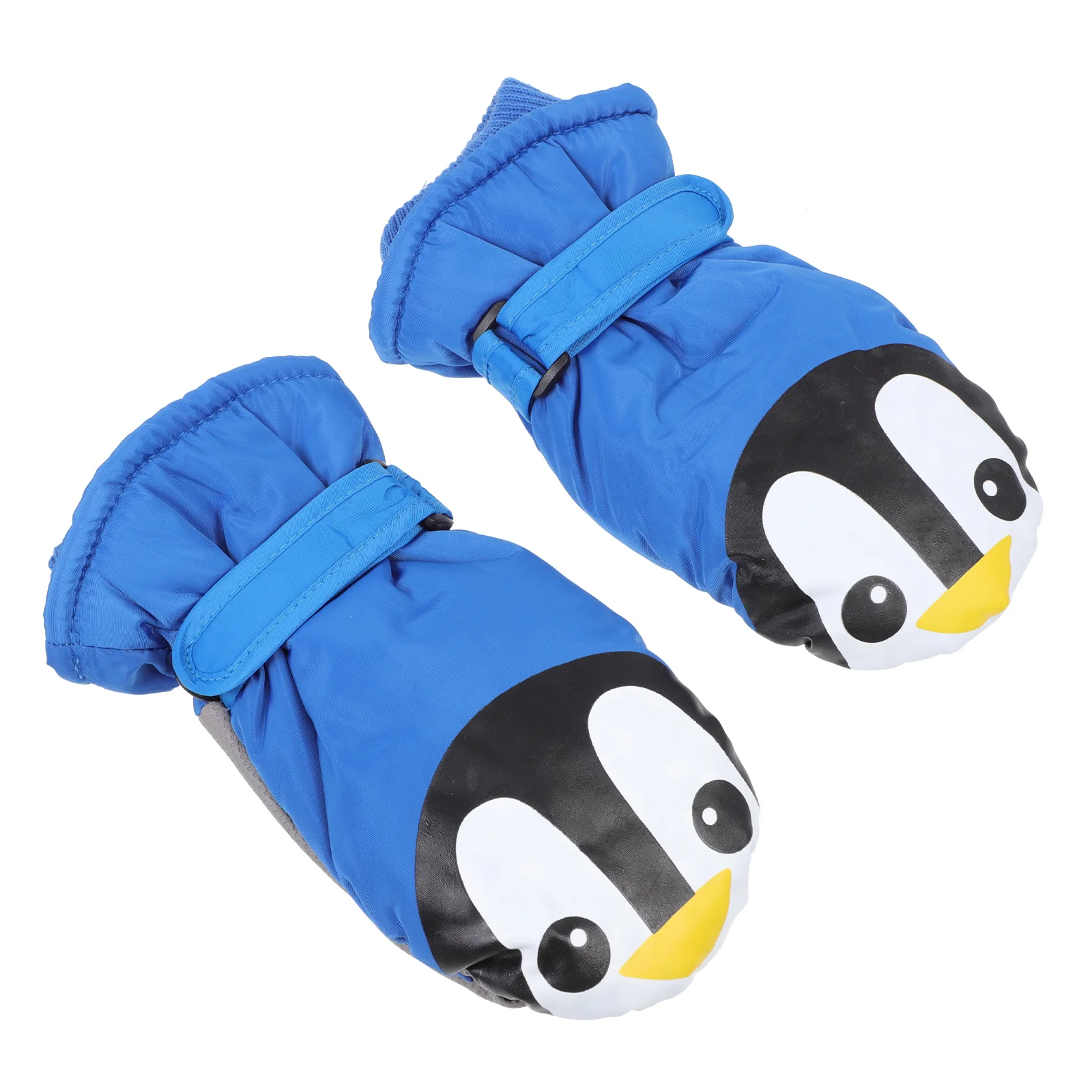 

1 Pair Childrens Winter Mitten Cartoon Warm Waterproof Ski Glove for Kids Outdoor Running Cycling Driving Blue