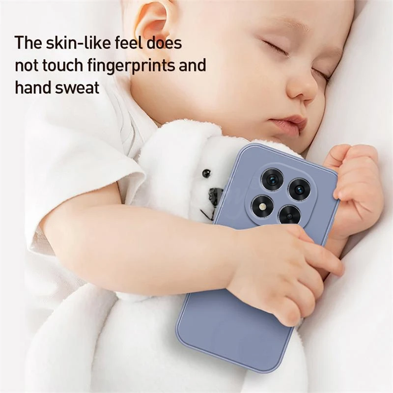 ل Xiaomi POCO X7 حافظة السائل سيليكون عادي المطاط...