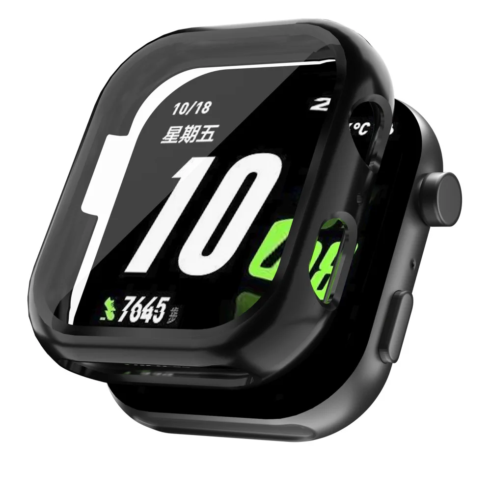 Enhanced Soft TPU Case with Scratch-resistant Screen Protector for Smartwatch Accessories