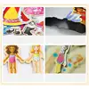 Magnetic Dress Up Princess Gifts For 3-8-Year-Old Girls 63Pcs Magnetic Dress-Up Wooden Doll Pretend Play Set With 4 Wooden Doll 3