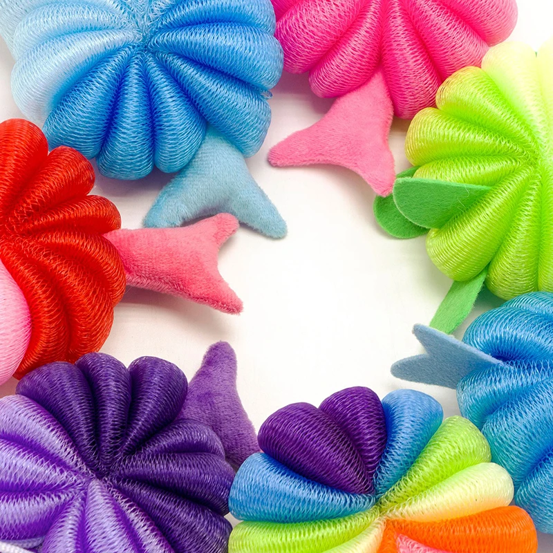 Shower Sponge Ball Baby Bath Ball Cartoon Unicorn Mermaid Bath Sponge Child Children Toddler Newborn Adult Cleaning Brush Soft Shower Sponge