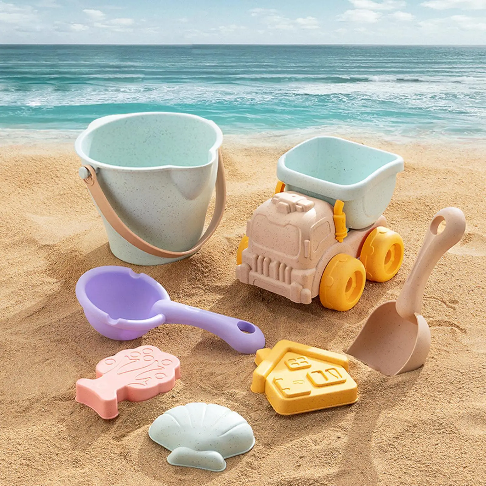Set giochi da spiaggia per bambini con secchiello e paletta_voghion.com