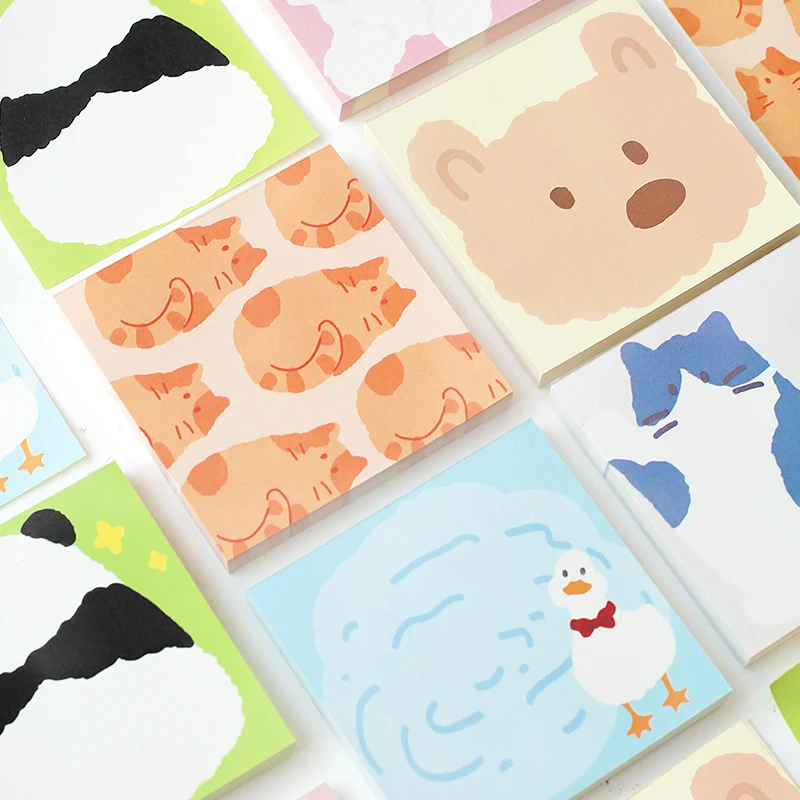 

6packs/LOT A fluffy ball series cute lovely creative decoration DIY paper memo pad