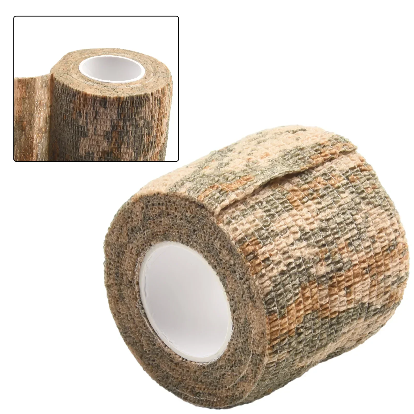 1 Pc Camouflage Invisible Tape Polyester Outdoor Activity Camo Form Reusable Self Cling Camo Hunting Rifle Fabric Tape Wrap