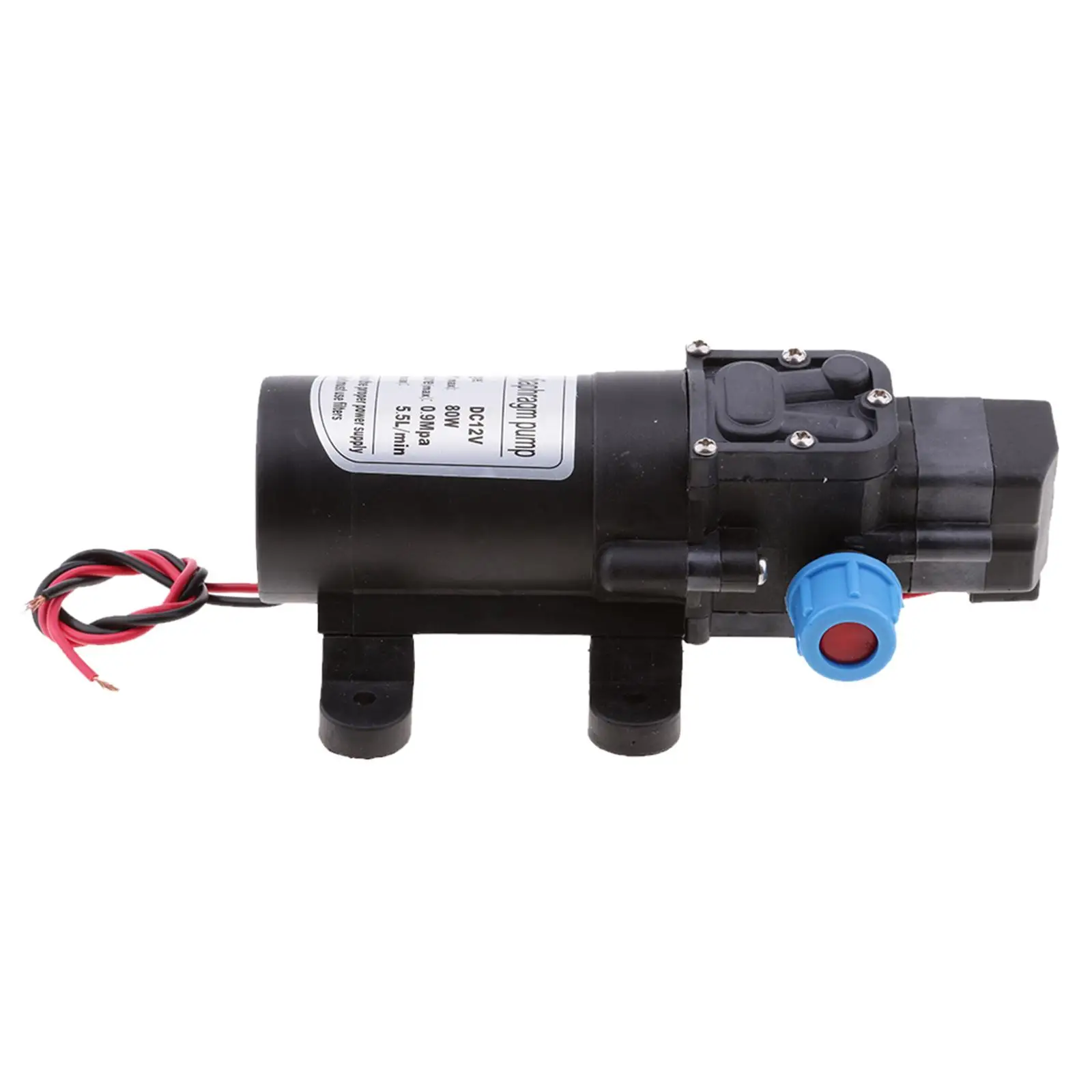 DC 12V 80W Motor High Pressure Diaphragm Water Self Priming Pump 5.5L/Min B