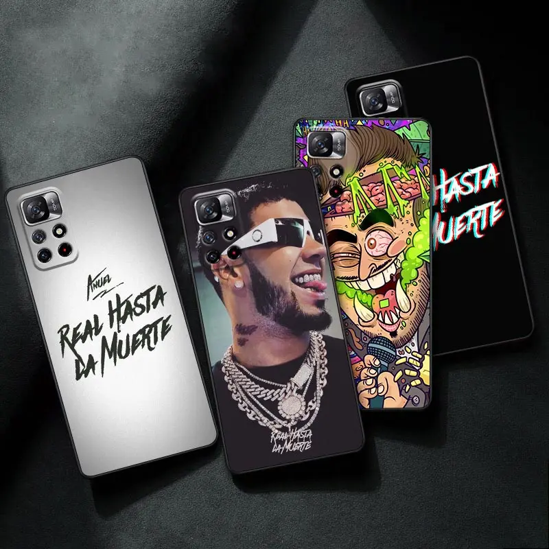 

POCO X3 Pro Case For Xiaomi Poco F3 F4 F5 M5s M4 M3 X5 X4 X3 Pro NFC C50 Silicone Phone Case Cover Anuel AA Real Hasta La Muerte
