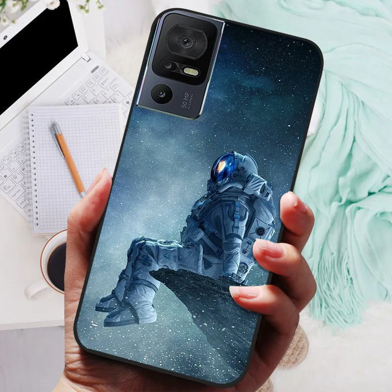 Black Lion and Wolf Silicone Soft Phone Case - Protective Shell
