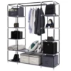 Portable wardrobe Non-woven wardrobe 5 layer 12 grid 150*45*175- gray 3
